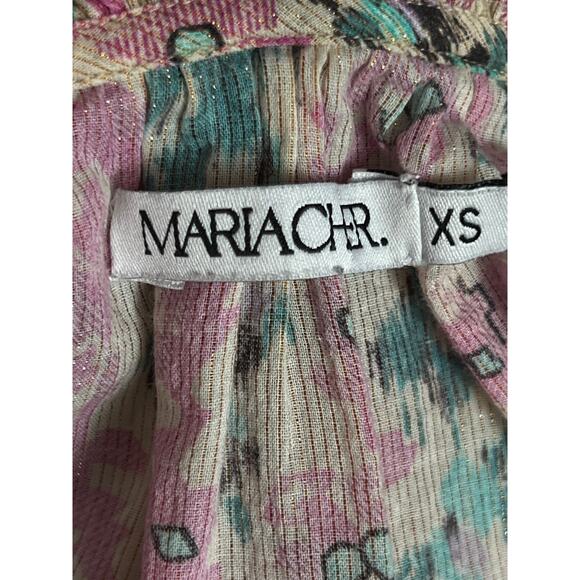 Maria Cher Villafranca Julieta Blouse Long Sleeves Siz XS 100% Cotton - Picture 9 of 11